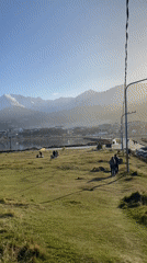 Evening life captured in Argentina's southernmost city