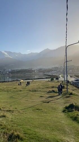 Evening life captured in Argentina's southernmost city