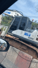 Construction excavators active across Ko Samui area locations