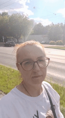 Afternoon street walk through a sunny Riga neighborhood
