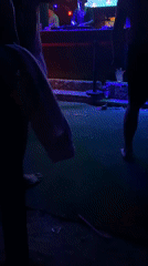 Nighttime DJ event captured at outdoor venue in Ban Haad Rin