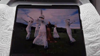 Multiple devices capture music videos and performances in Spain