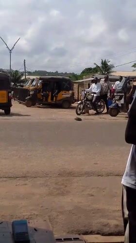 Morning street life observed in Nigerian town