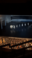Evening at a Saint Petersburg theater, stage performance and all