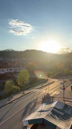 Elevated street views captured in sunny Zlatograd, Bulgaria