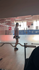 Fitness activities documented at Chaikovsky gym facility
