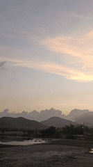 Sunset coastal scene observed in Juan Griego, Venezuela
