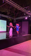Live dance showcase at Saracen Sands Hotel, Isola delle Femmine