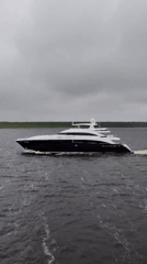 Modern yacht spotted crossing Russian waters near Gorushka
