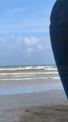 Surfing activity observed at Weligama beach, Sri Lanka