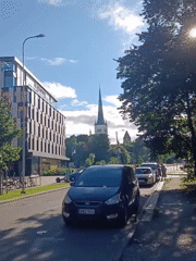 Tallinn street scenes on a summer afternoon