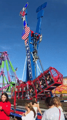 Summer carnival running in Gloucester on a clear June evening