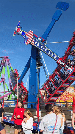 Summer carnival running in Gloucester on a clear June evening