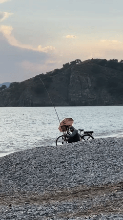 Peaceful afternoon moments captured at Fethiye beach in Turkey