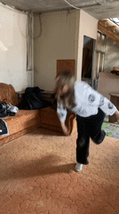 Family gathering with outdoor meal, indoor cartwheels in Ольховка