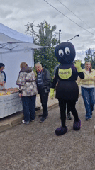 Outdoor market festival features crafts, rides, military displays