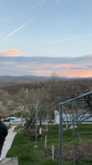 Colorful sunset documented across Balinovtsi, Bulgaria landscape