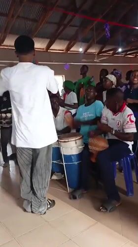 Community celebration with music and dancing held in Akwanga