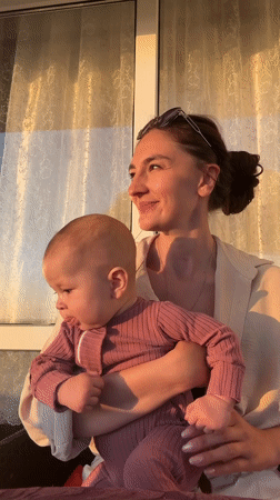 Family moments captured with baby and pets in Sochi