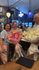 Flower bouquet gathering at North Kuta gastro pub