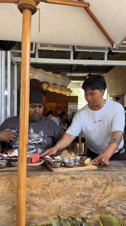 Early morning scenes from North Kuta beaches and restaurants