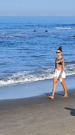 Evening beach activity captured at Canggu surfing destination