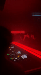 Paris nightclub DJ set documented through early morning hours