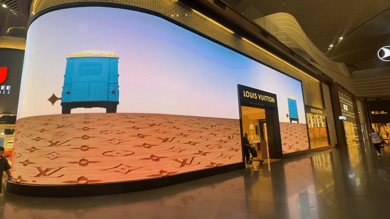 Witness captures luxury shopping, aircraft at Istanbul Airport evening