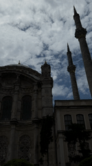 Tourist moments captured around Istanbul's Ortaköy Mosque and Bosphorus Bridge