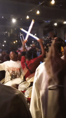 Nighttime music party draws crowds in Lokoja, Nigeria