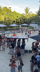 Daytime beach party with games and DJ in General Luna