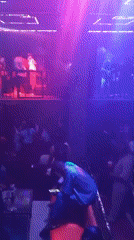 Late-night club session in Lokoja with DJ, live drums, and crowd
