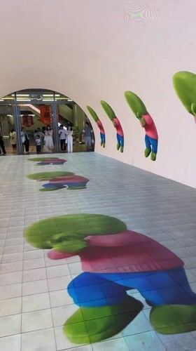 Interactive digital projections draw visitors in Yuzhong District tunnel