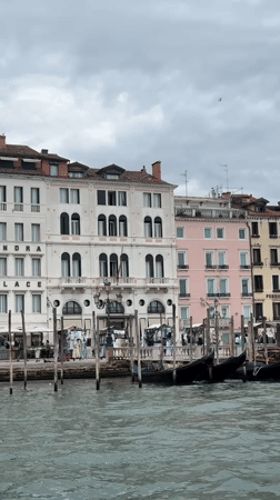Overcast morning scenes documented across Venice waterways and cafes