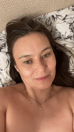 Woman and kitten share quiet domestic moments in Perm