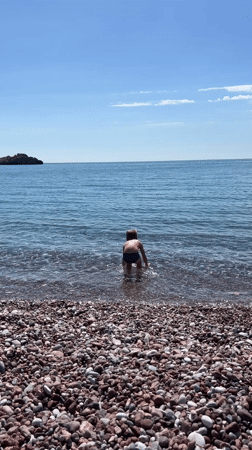 Tourist captures multiple views of Sveti Stefan coastline