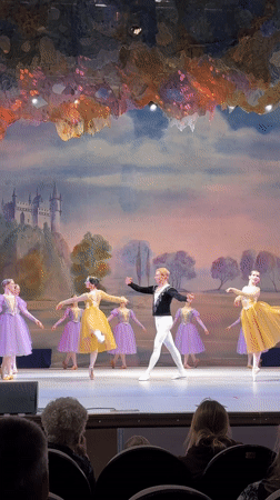 Ballet performance featuring 15 dancers staged in Ulyanovsk, Russia