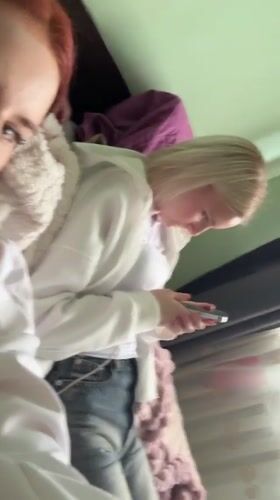 Woman photographed in bedroom in Murino, Russia