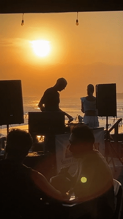 Sunset beach party with DJ set at Echo Beach