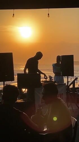 Sunset beach party with DJ set at Echo Beach
