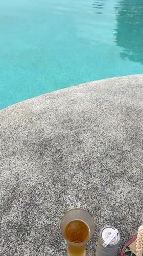 Resort poolside moments documented in Karon, Thailand