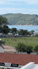 Morning tea and seaside soccer observed in Budva, Montenegro