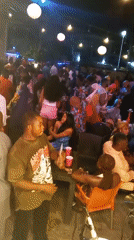 Nighttime party with DJ draws crowds in Lokoja, Nigeria