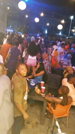 Nighttime party with DJ draws crowds in Lokoja, Nigeria