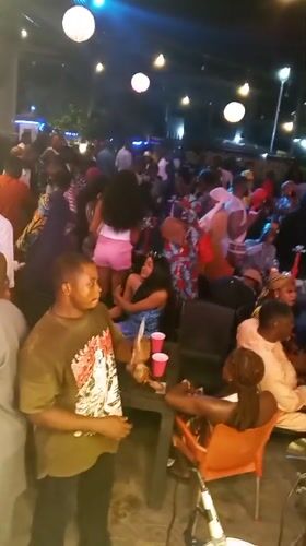 Nighttime party with DJ draws crowds in Lokoja, Nigeria