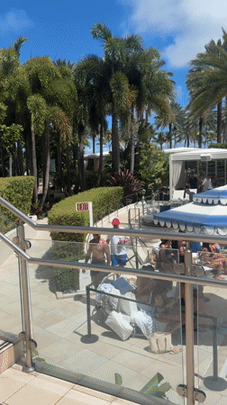 Resort pool activity documented in Miami Beach