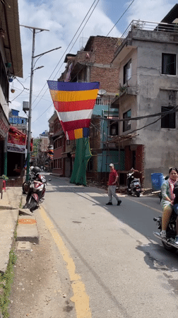 Morning street life and religious sites documented across Kathmandu