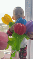 Mother and toddler share quiet afternoon moments in Odintsovo home