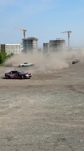 Custom car meet features drifting, themed vehicles in Vladivostok