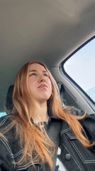 Woman in denim jacket observed driving in Minsk